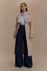 Lois Twill Trench Coat - Camel