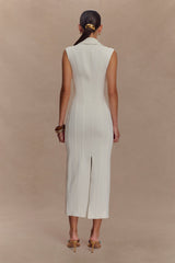 Keagan Sleeveless Midi Dress - Ivory