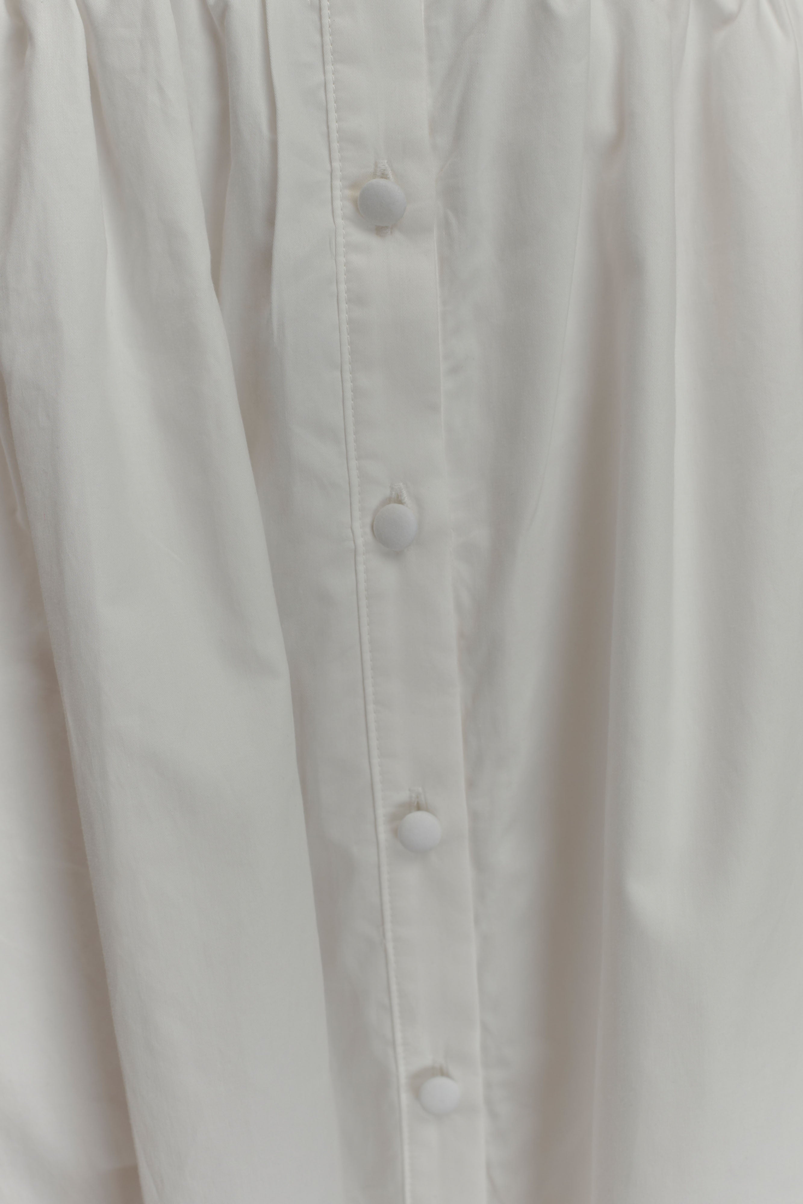 Cindy Collared Midi Dress - White