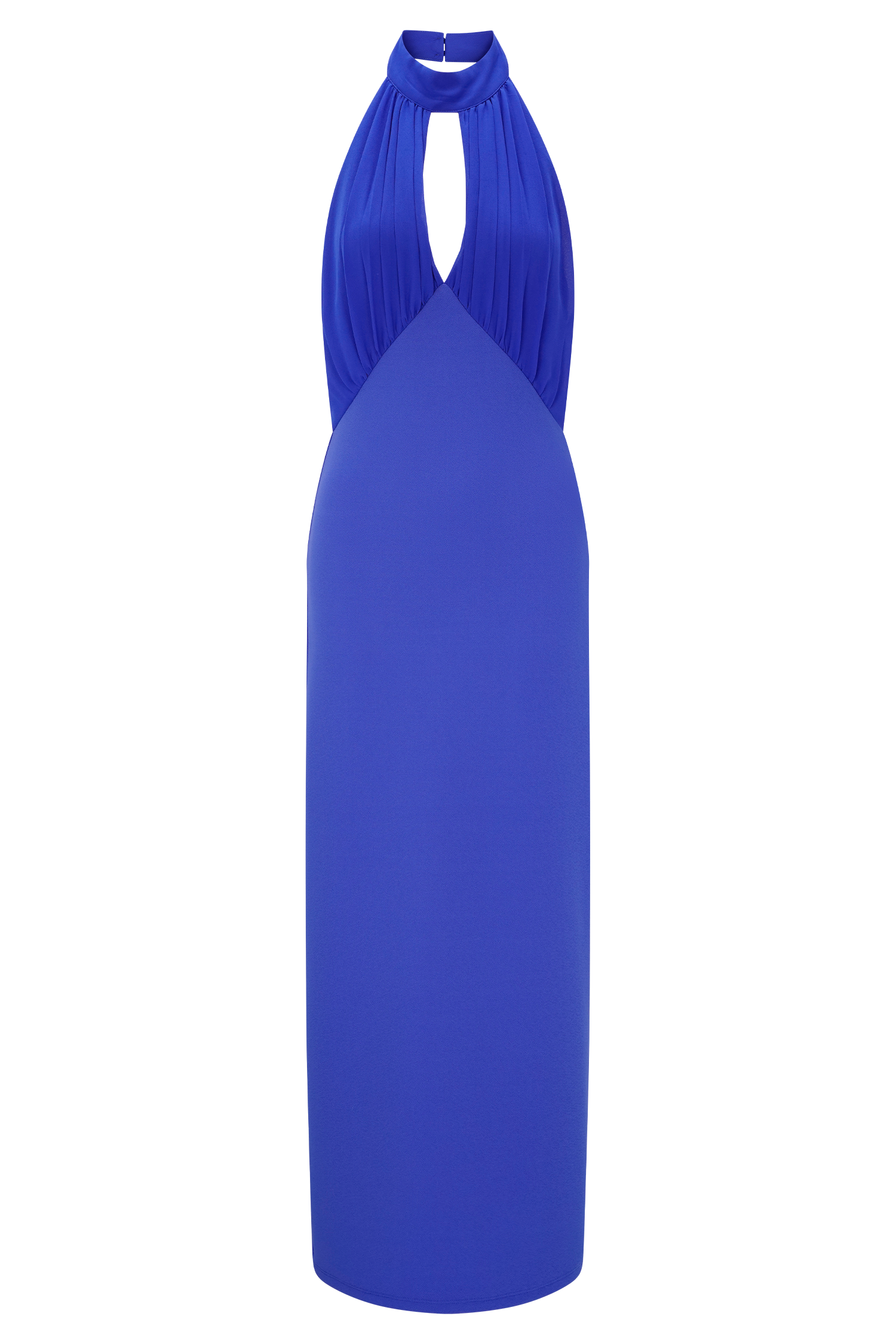 Mierah Halter Midi Dress - Cobalt Blue