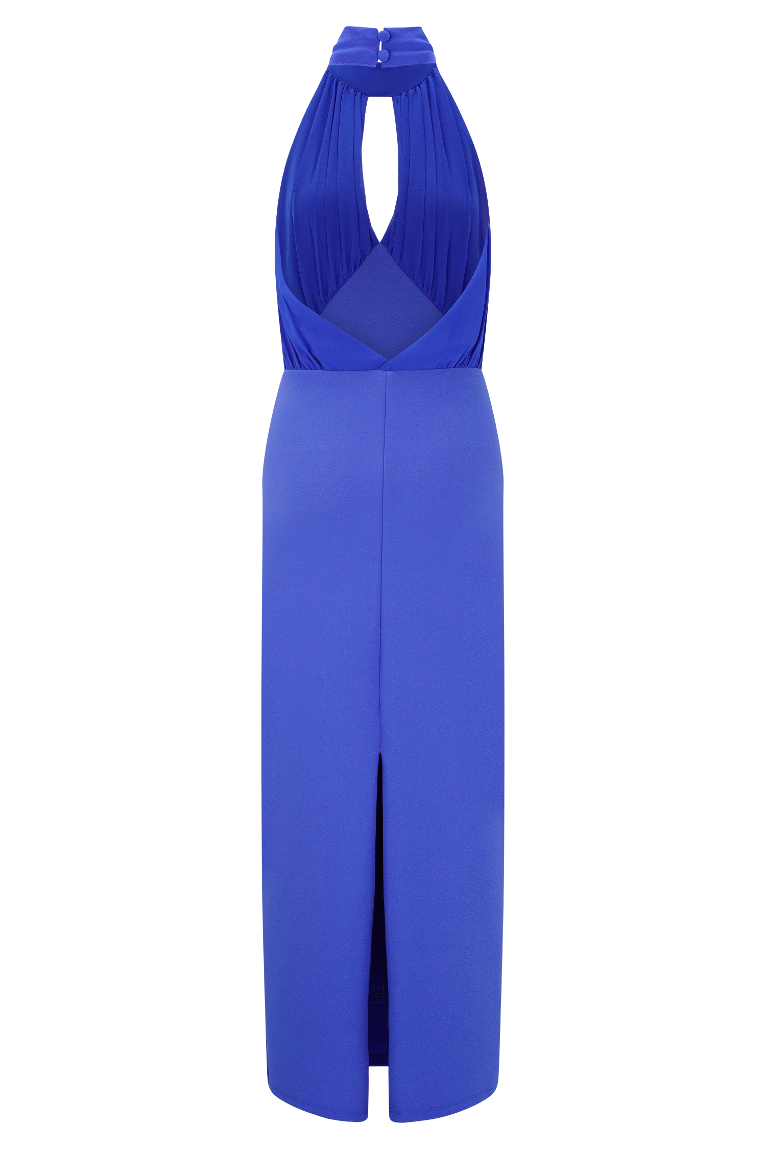 Mierah Halter Midi Dress - Cobalt Blue