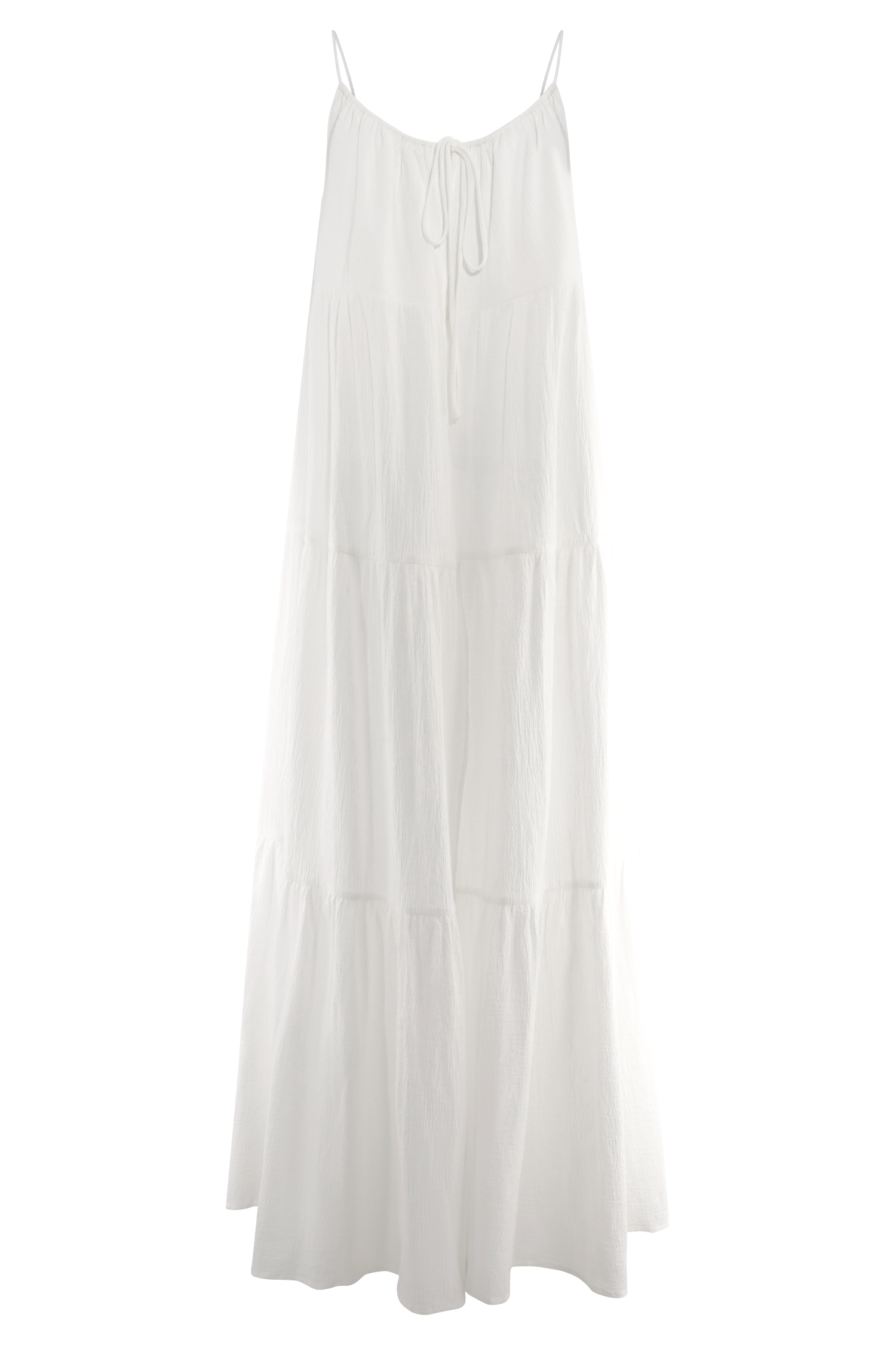 Lenny Front Tie Top - White