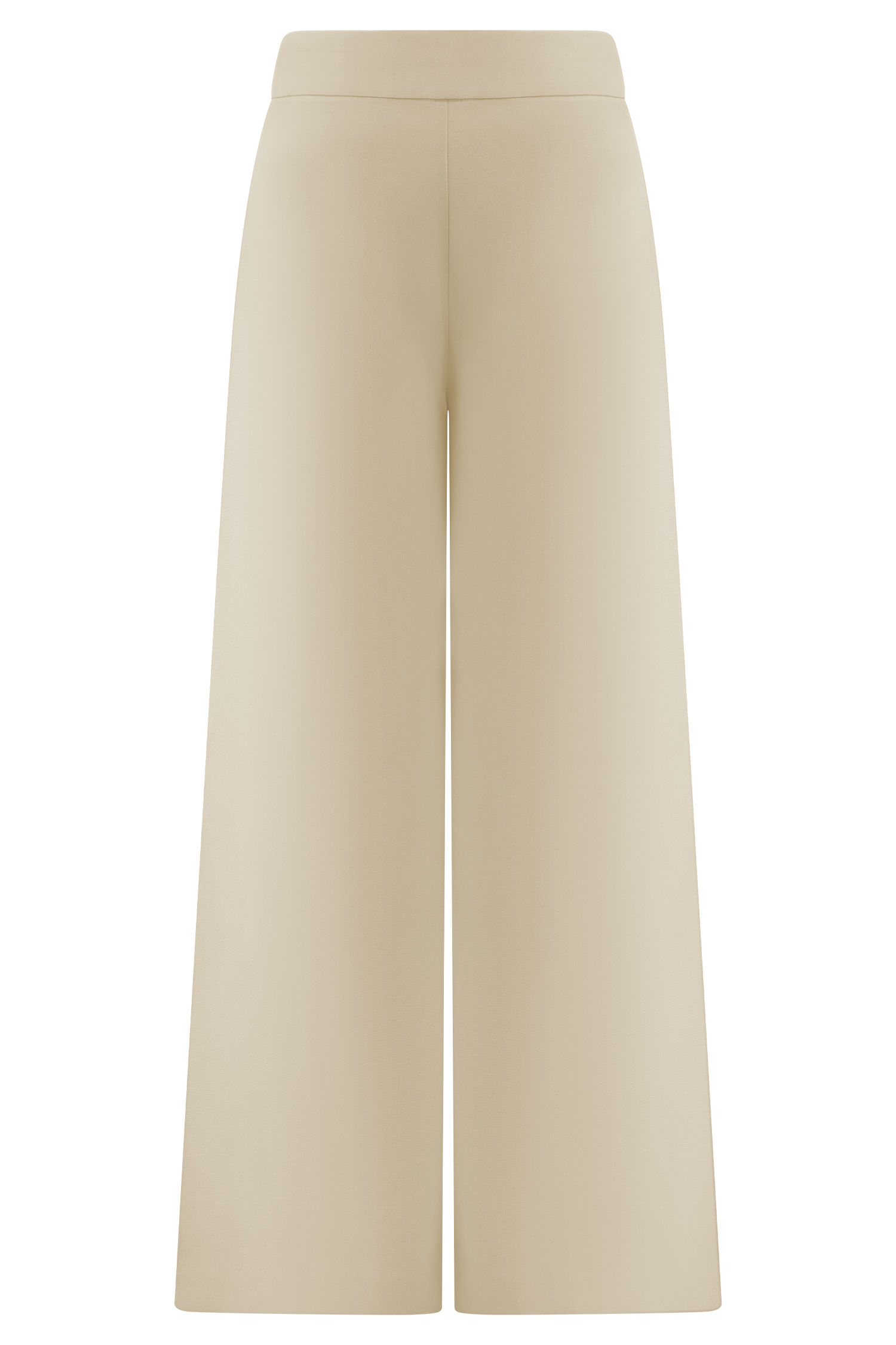 Raya Mid Rise Wide Leg Linen Pant - Natural Beige